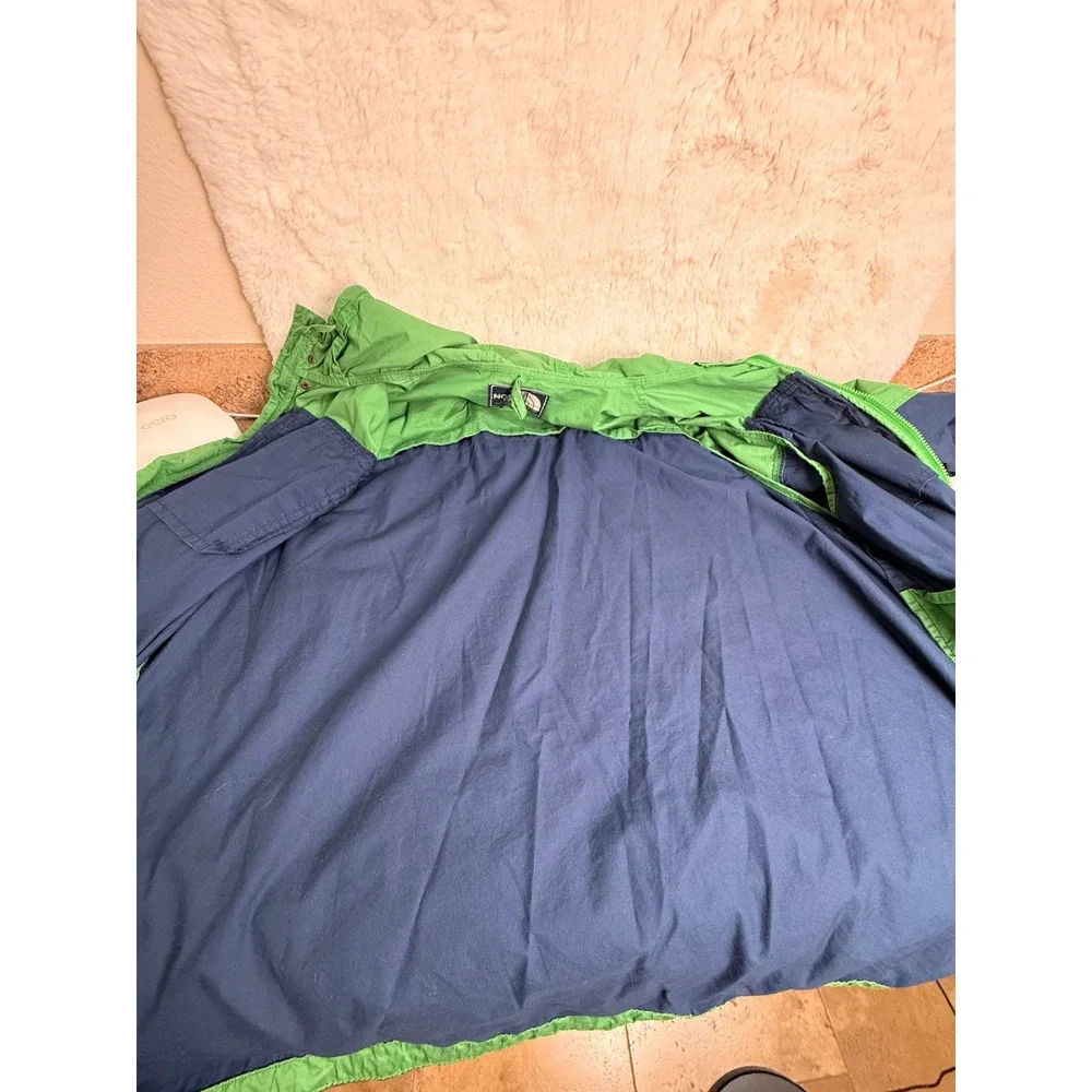 The North Face California Heritage Windbreaker Jacket Green Navy XXL JM878807